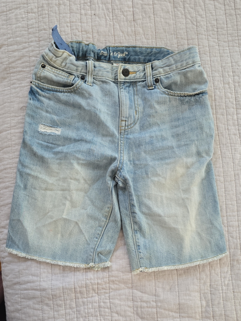 Boys Cat & Jack Light Blue Distressed Denim Shorts